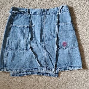 Denim Wrap Around Skirt